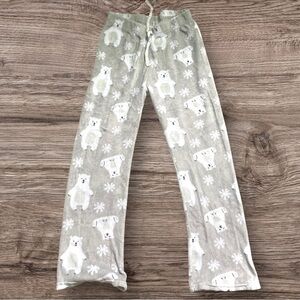 Gray Polar Bear Pajama Pants